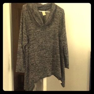 Sparkly gray long sleeve shirt